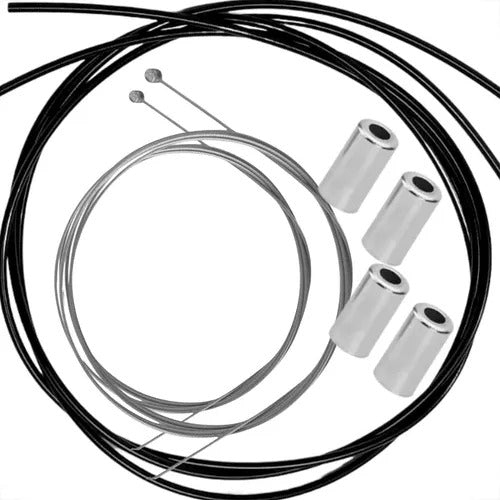 KIT PECAS MONTAGEM BIKE 29 MECANICO 2 CABOS FREIO 2.4 MT CONDUITE 5MM