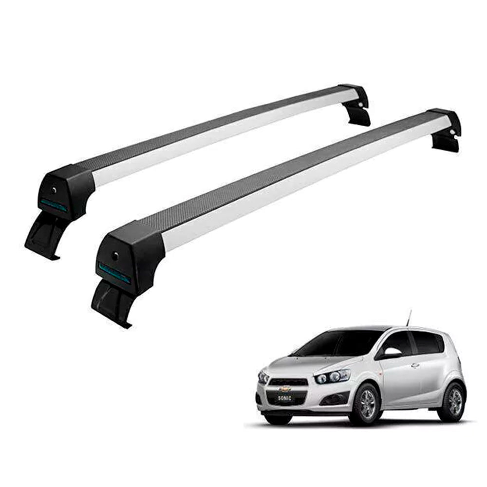 RACK LONG LIFE SPORT ALUM. PRATA P/ CHEVROLET SONIC (ASo)