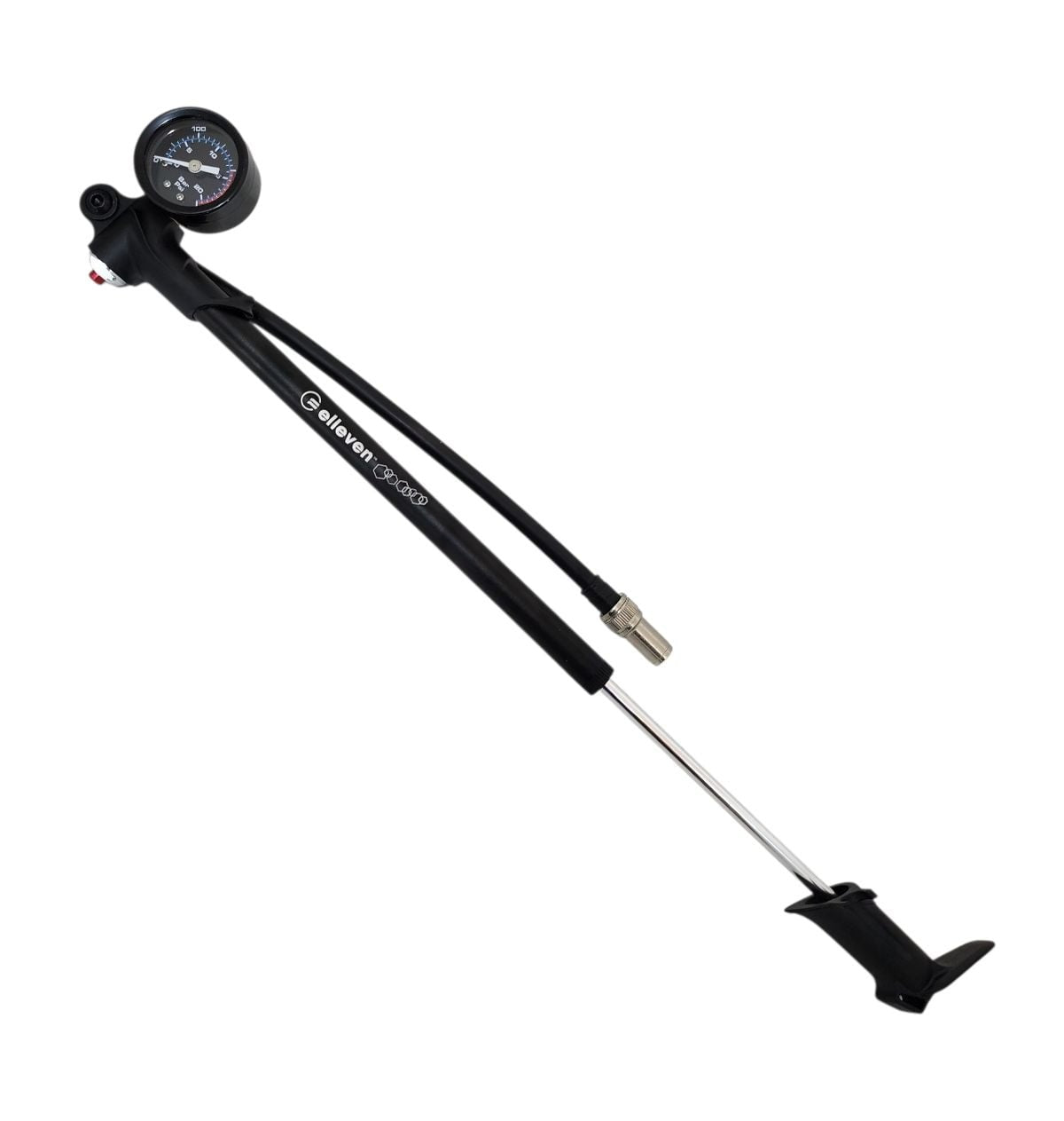 BOMBA DE AR ELLEVEN P/ SUSPENSÃO  DIANT/TRAS ALUMINIO COM MANÔMETRO 300 PSI