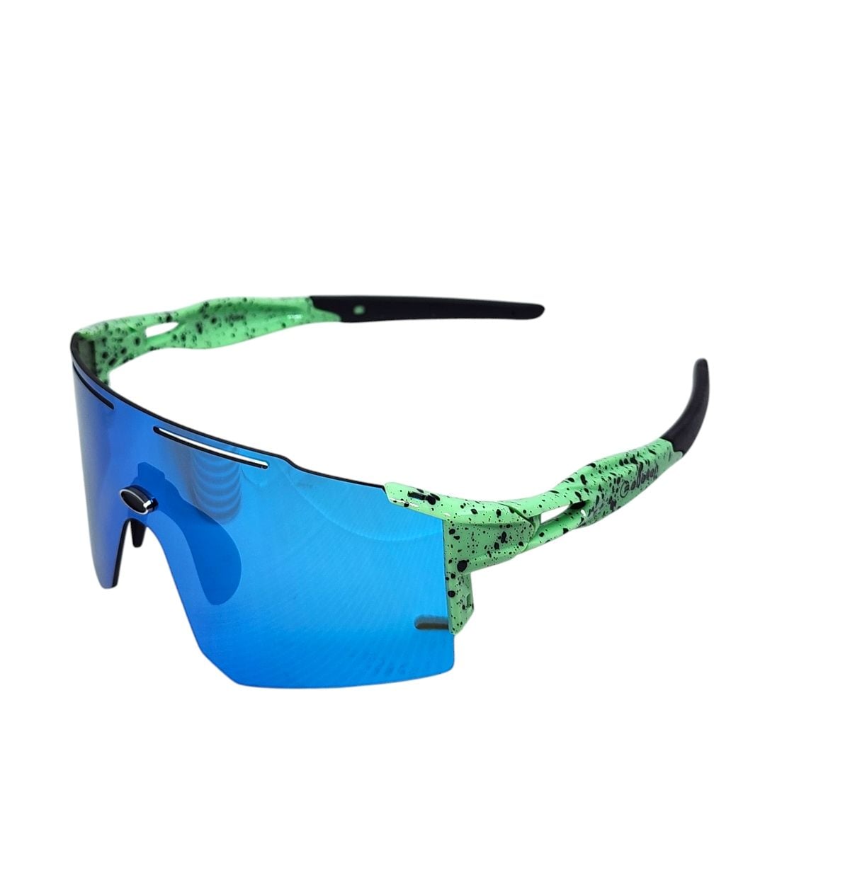 Oculos Ciclismo Xq550 Lente Policarbonato Colors Uv400 Verde Agua