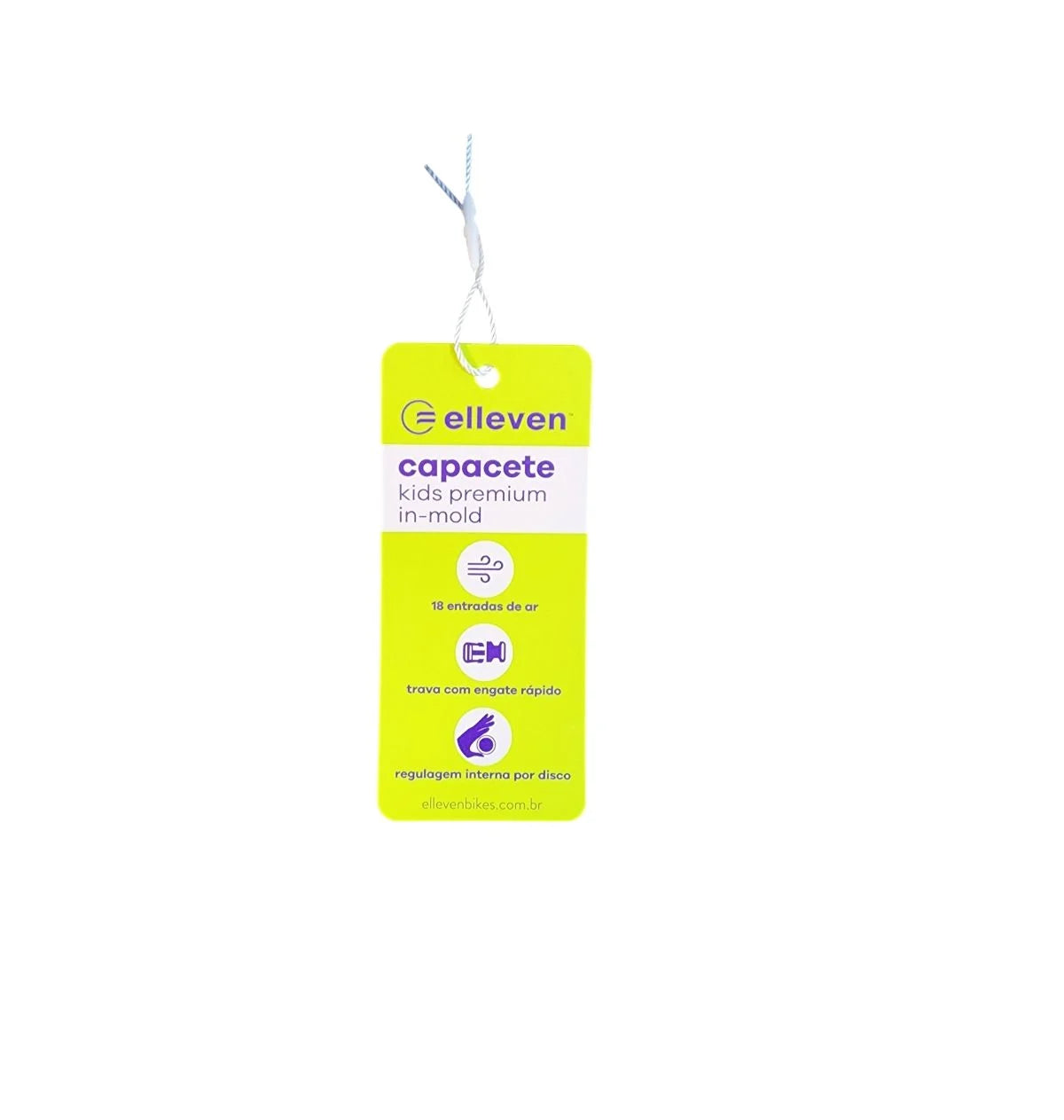 CAPACETE ELLEVEN KIDS INMOLD PREMIUM S 49-54 AZUL ROXO