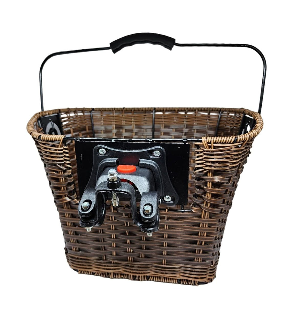 CESTA VIME 34X26X26CM MARROM ENGATE RÁPIDO PLUG COM ALÇA
