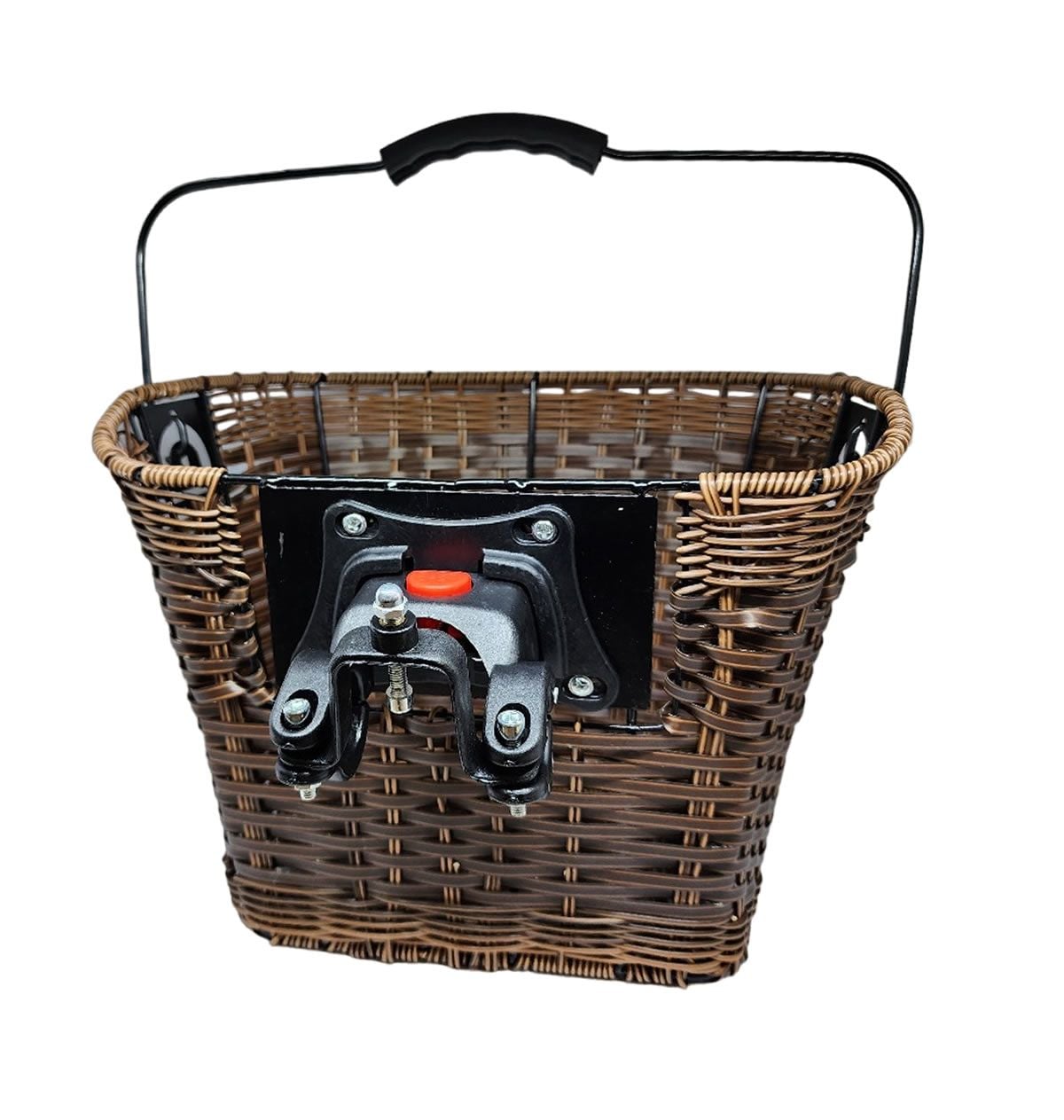 CESTA VIME 34X26X26CM MARROM ENGATE RÁPIDO PLUG COM ALÇA