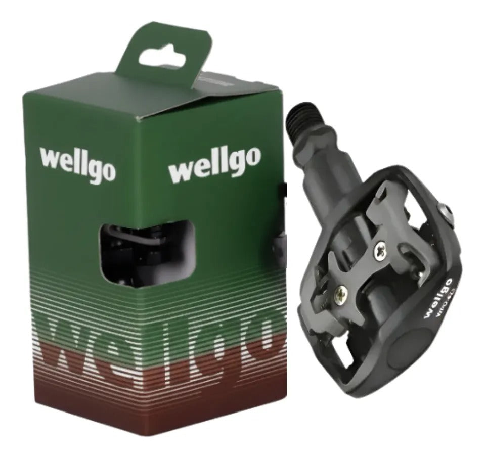 PEDAL CLIP WELLGO MTB WPD-823 COM TAQUINHO