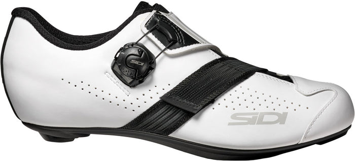SAPATILHA DE CICLISMO ROAD SIDI PRIMA CARBON - BRANCO/PRETO / 43 BR - 45 EUR