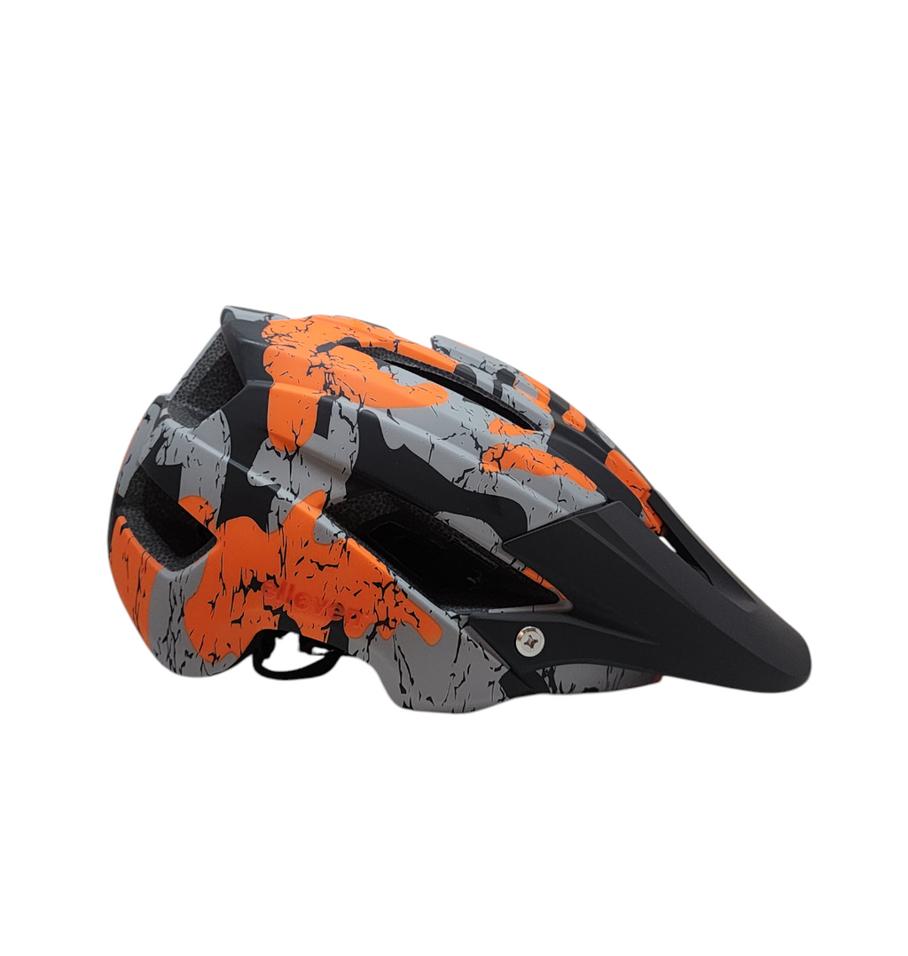 Capacete Elleven Trail Inmold Race M 53-57 Laran/Cinza/Preto