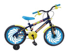 BICICLETA ARO 16 LAW MARCHETTI AÇO AZUL/AMARELO