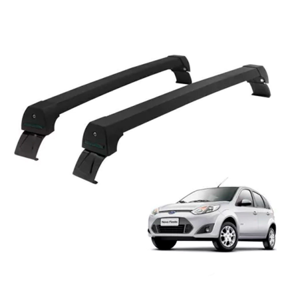 RACK LONG LIFE SPORT ALUM. PRETO P/ FORD FIESTA HATCH - 2003 À 2014 BAIANO (PFHS)