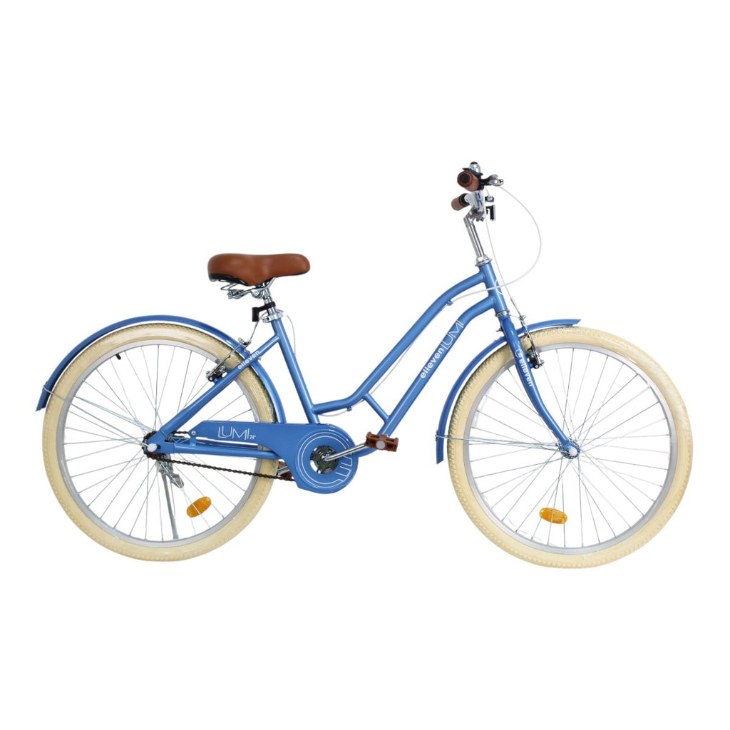 Bicicleta 24 Elleven Lumi 2026 Azul/Branco