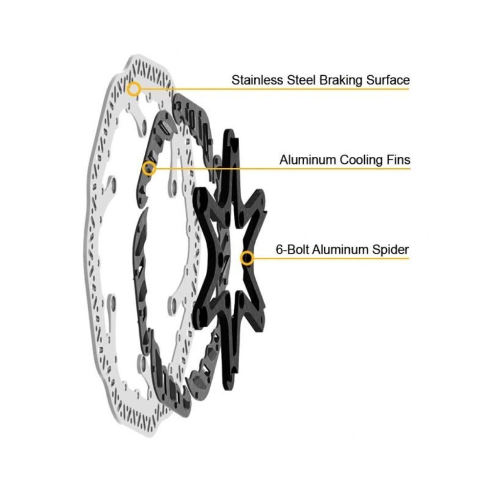ROTOR DE FREIO A DISCO JAGWIRE ELITE CR1 (160MM) - PRATA - 160mm