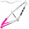 QUADRO E GARFO 20 GTI ALUMINIO 20 BRANCO/ROSA C/GUIDAO
