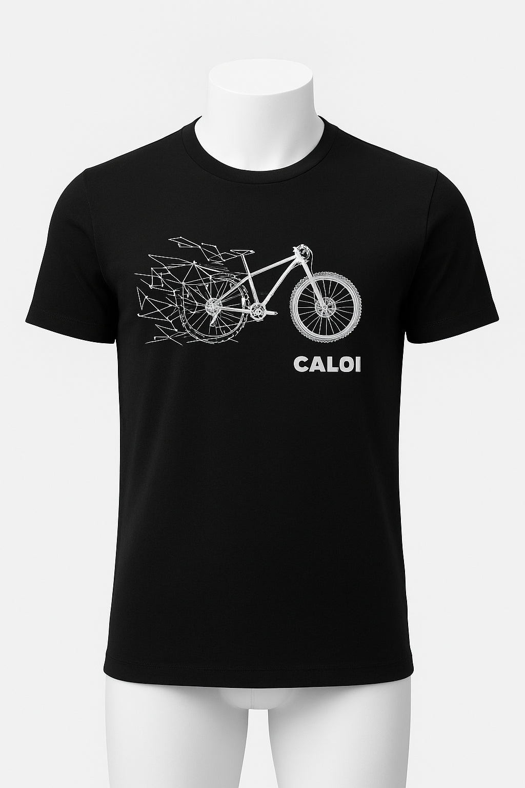 CAMISETA CASUAL CALOI PRETA BIKE - P