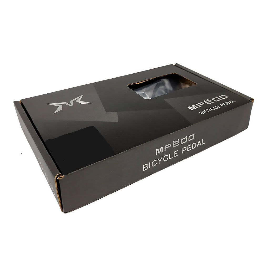 PEDAL 9/16 PLATAFORMA MTB/BMX ALUM. C/ROLAMENTO CNC ANODIZADO EIXO CRO-MO  - PRETO