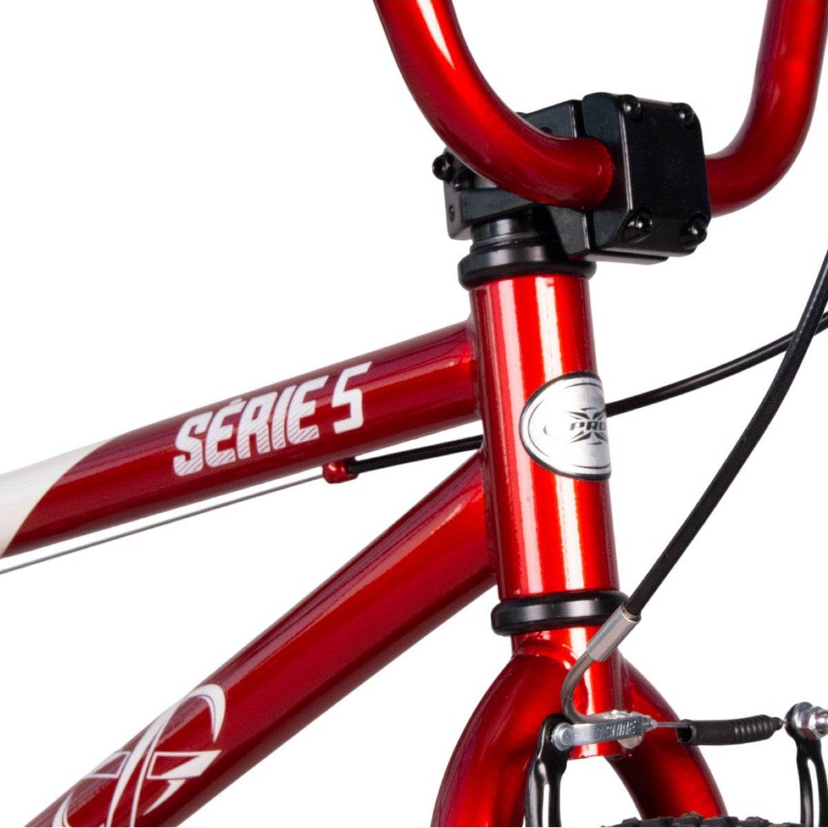 BICICLETA 20 PRO-X BMX SERIE 5 LIMITED VERMELHO MET/BRANCO