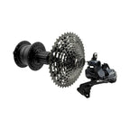 KIT SHIMANO CUES Q'AUTO CUBO DINAMO, ALAVANCA, CAMBIO, CASSETE 11/48, CORRENTE