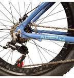 Bicicleta 26 Elleven Alien Fat Bike 21v Shimano Azul/Verde