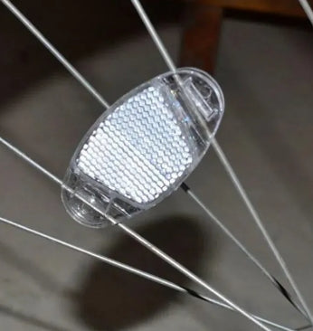 KIT 2 REFLETOR DE RODA - OVAL TRANSPARENTE