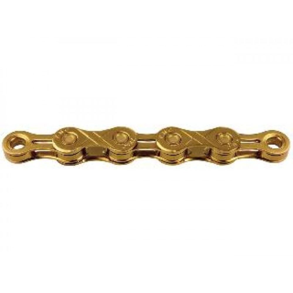 CORRENTE FINA KMC X10-SL GOLD P/ 10 VELOCIDADES - DOURADO