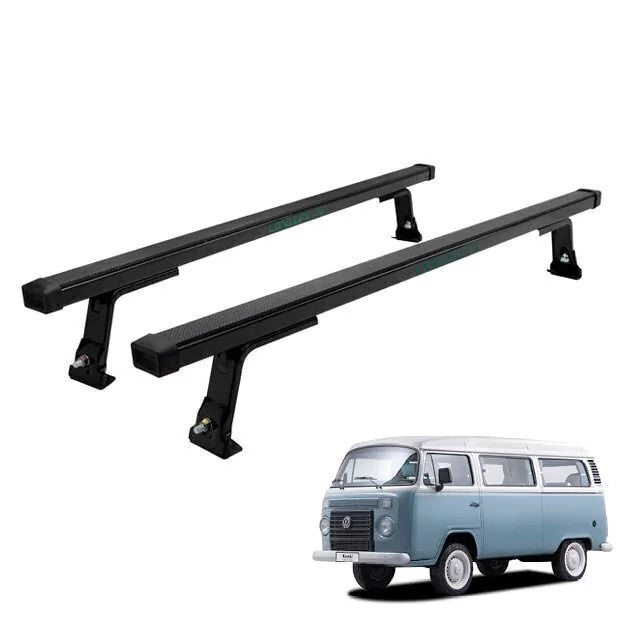 RACK DE TETO LONG LIFE AÇO P/ SURF KOMBI LEVE (ATÉ 1997) / TOWNER – BARRA 1300 MM - ALTURA 240 MM (TETO BAIXO ) (S3) - P