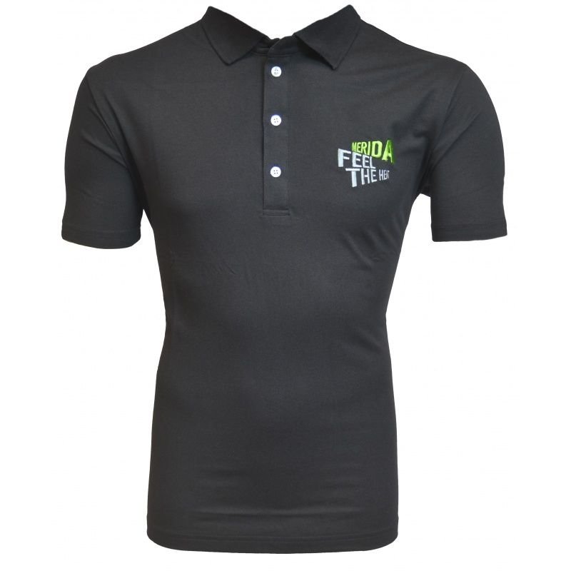 CAMISA POLO MERIDA FELT THE HEAD - PRETO - M