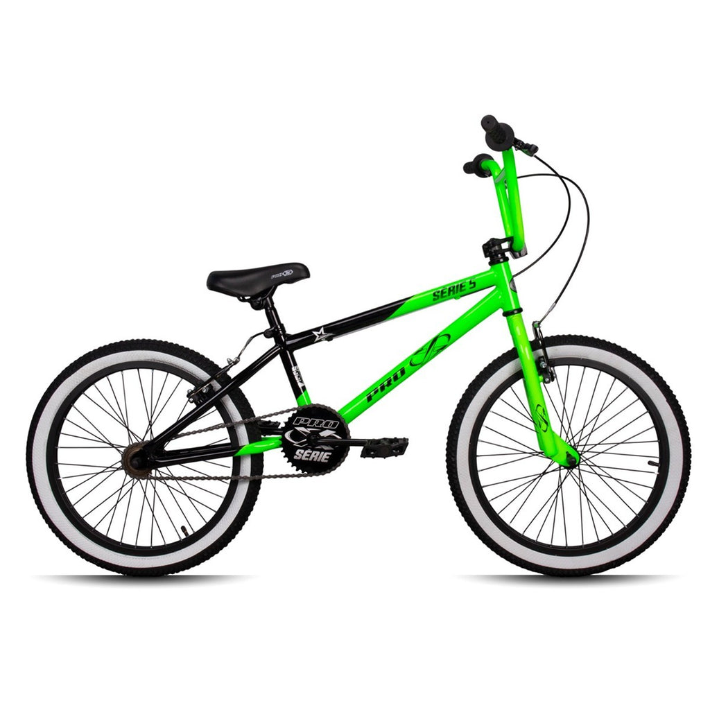 BICICLETA ARO 20 AÇO BMX SERIE 5 LIMITED VERDE NEON/PRETO
