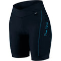 BERMUDA CICLISMO FREE FORCE MONA FEMININA - PRETO/TURQUESA - 3G