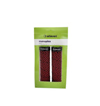MANOPLA MTB EM EVA COM TRAVA 130MM RELEVO ELLEVEN PRETO/VERMELHO