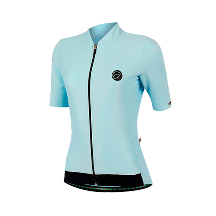 CAMISA CICLISMO MAURO RIBEIRO FIBER FEMININA - AZUL CLARO / GG