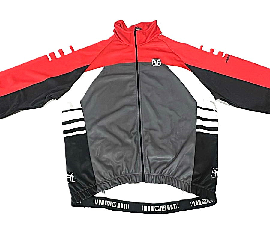 JAQUETA PELUCIADA FREE FORCE CICLISMO MANGA LONGA VERMELHO - P