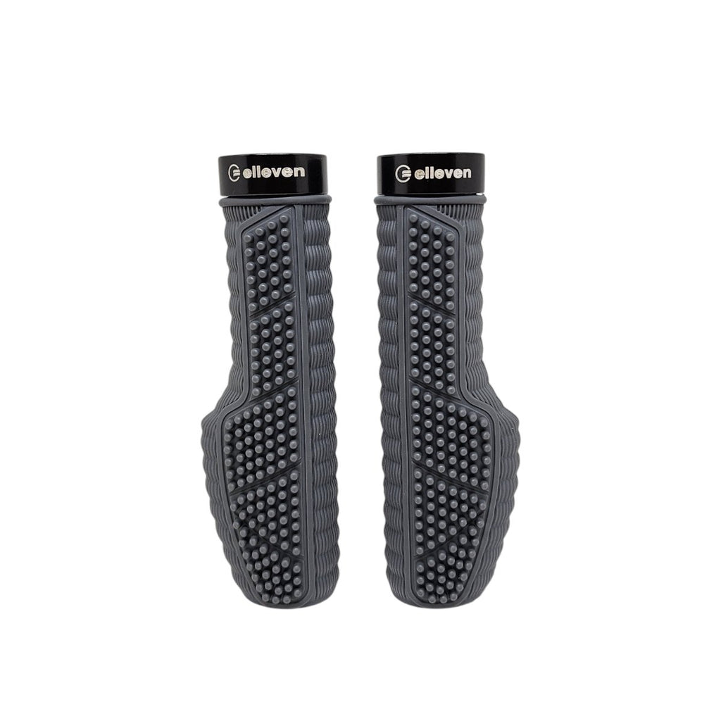MANOPLA ELLEVEN ERGO SILICONE PREMIUM 142MM COM TRAVA CINZA