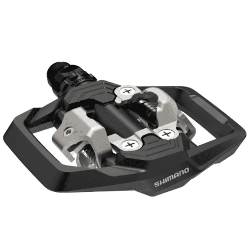 Pedal 9/16 Clip Plataforma Shimano Me700 Com Taquinho - Preto