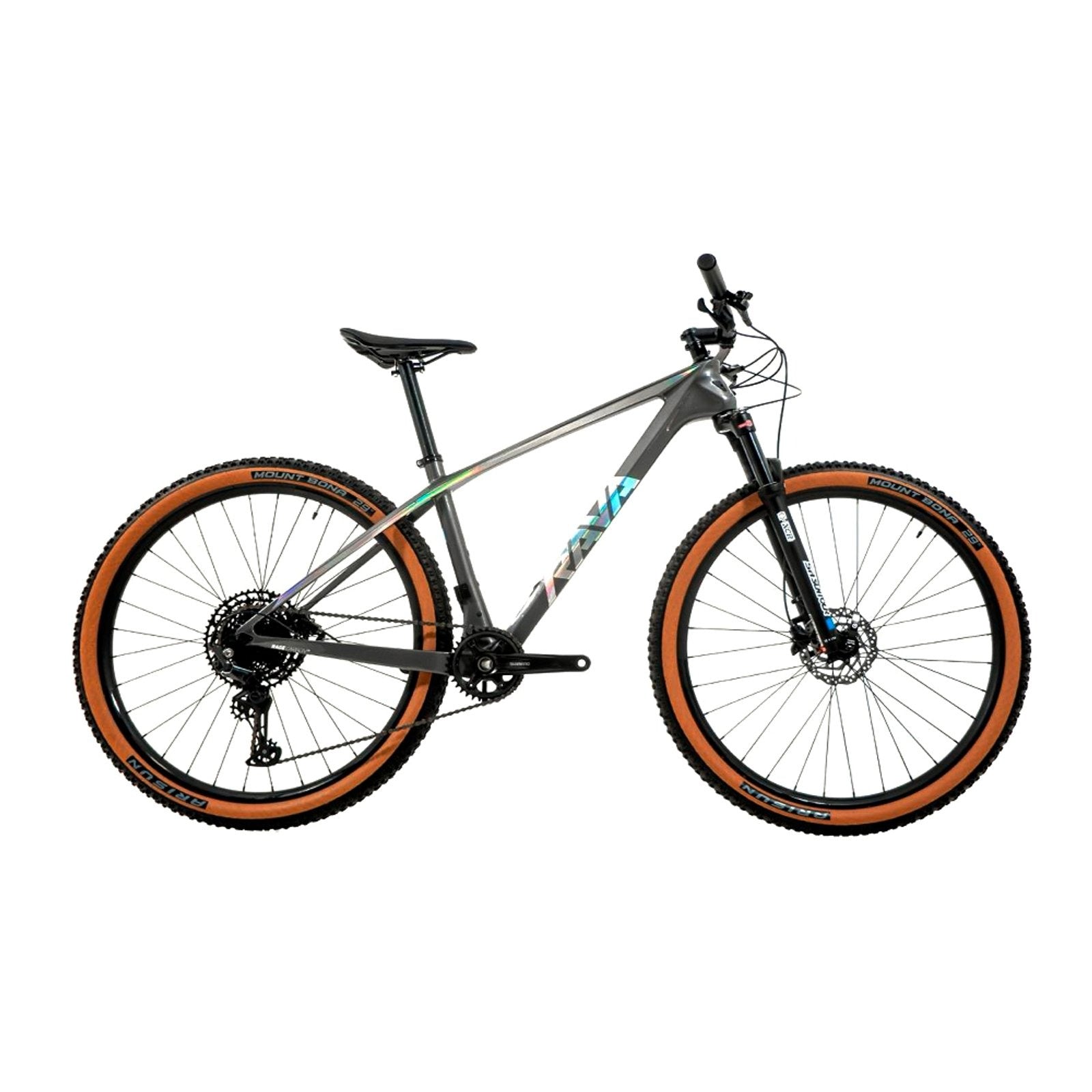 BICICLETA 29 RAVA RAGE SHIMANO DEORE 12V SUNTOUR XCR32 2024