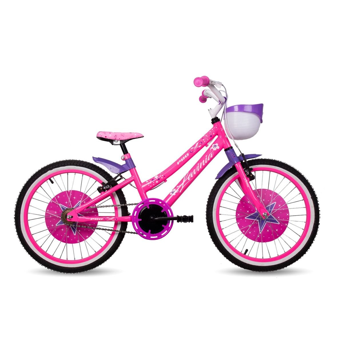 Bicicleta Aro 20 Pro-X Lavinia Rosa/Roxo