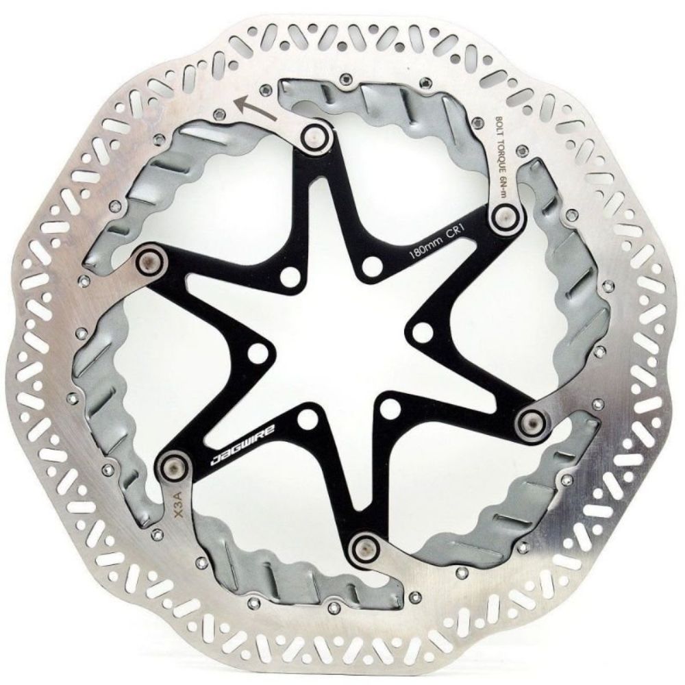 ROTOR DE FREIO A DISCO JAGWIRE ELITE CR1 - PRATA - 180mm