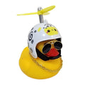 BUZINA SILICONE PATO COM CAPACETE BRANCO OVELHA PSICODÉLICO
