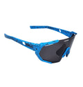 OCULOS CICLISMO KIDS ELLEVEN XQ547 LENTE POLARIZADA AZUL
