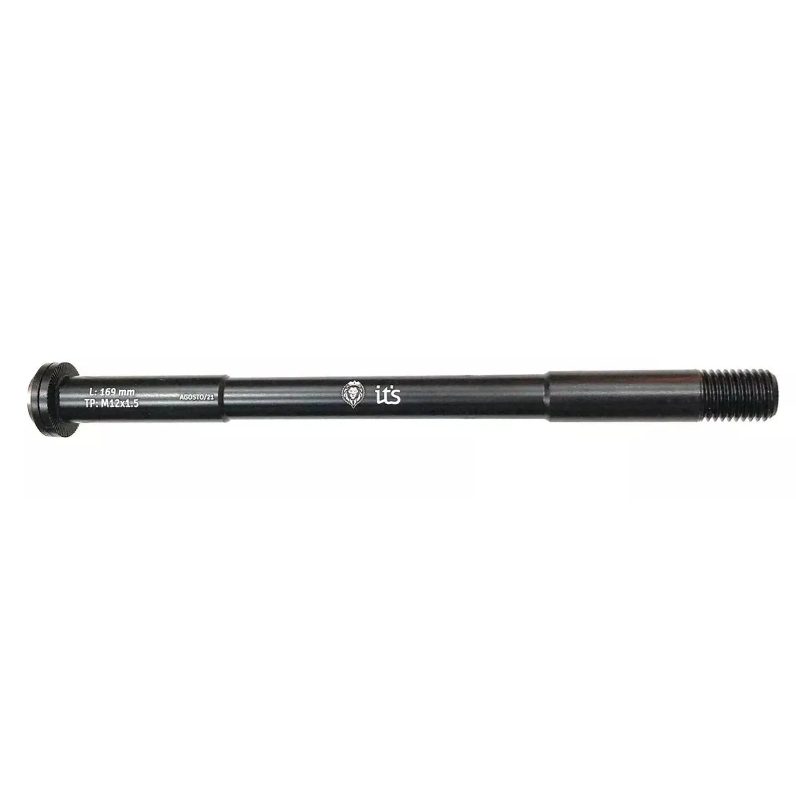 EIXO PASSANTE ICTUS 12MM TRASEIRO C/ ARRUELA (L:169MM TP: M12x1,00MM) - PRETO
