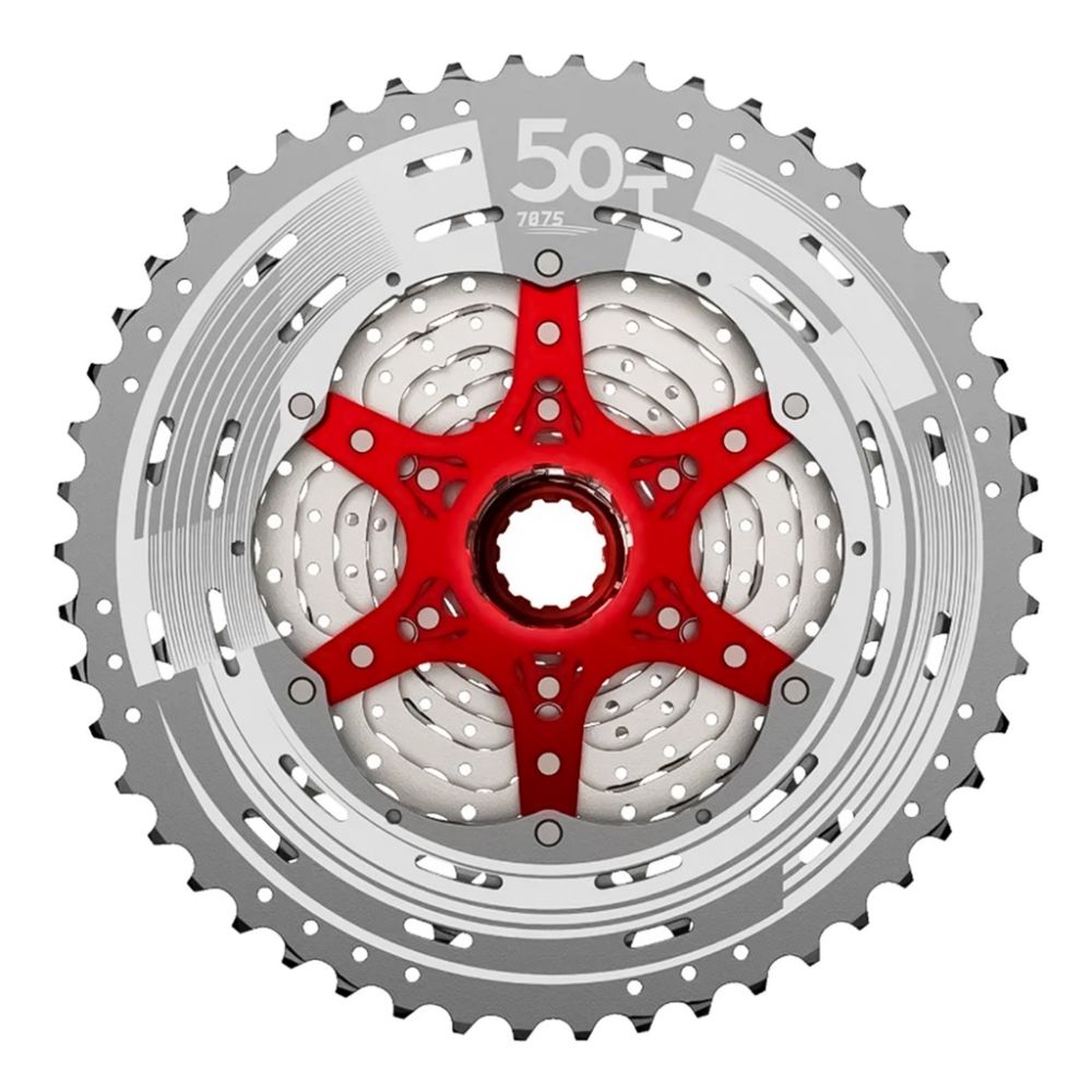 Cassete 12v Sun Race Mz90 11/50d (p/ Cubos 11v Shimano) - Prata