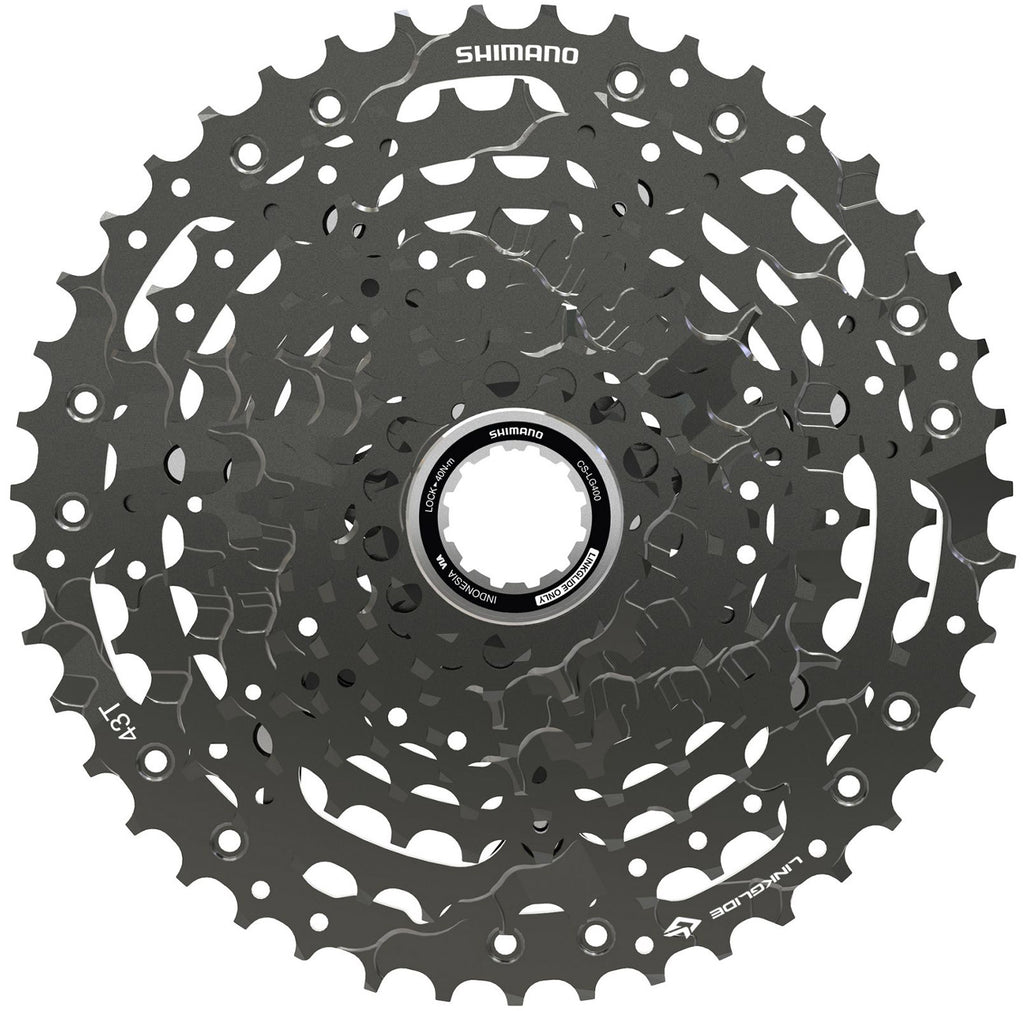 CASSETE 10V SHIMANO CUES LG400 11/48D LINK GLIDE (ECSLG40010148) - PRATA