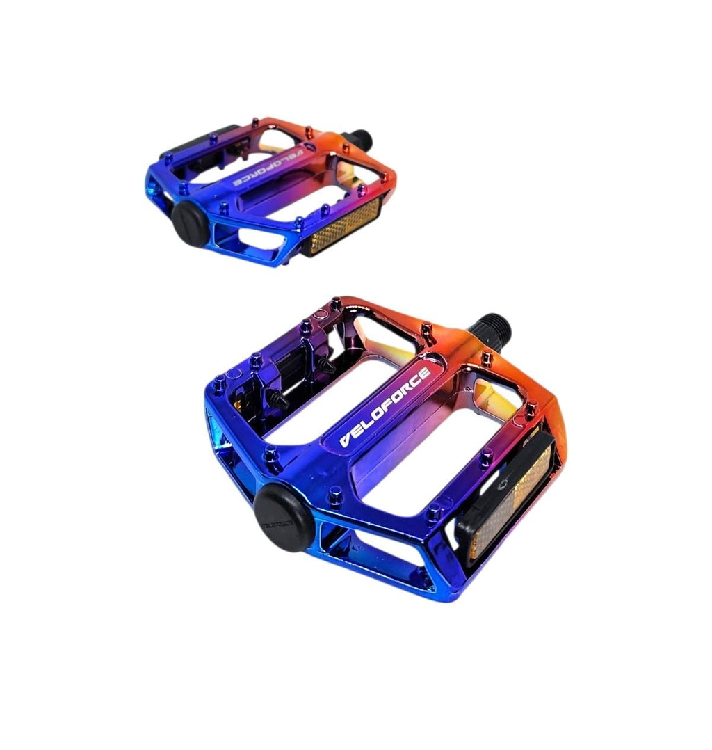 PEDAL PLATAFORMA FREESTILE 1/2 ALUMÍNIO ESFERADO COM REFLETOR RAINBOW