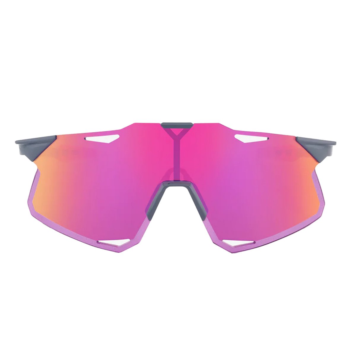 Oculos 100% Hypercraft - Gloss Light Grey - Purple Mirror Lens