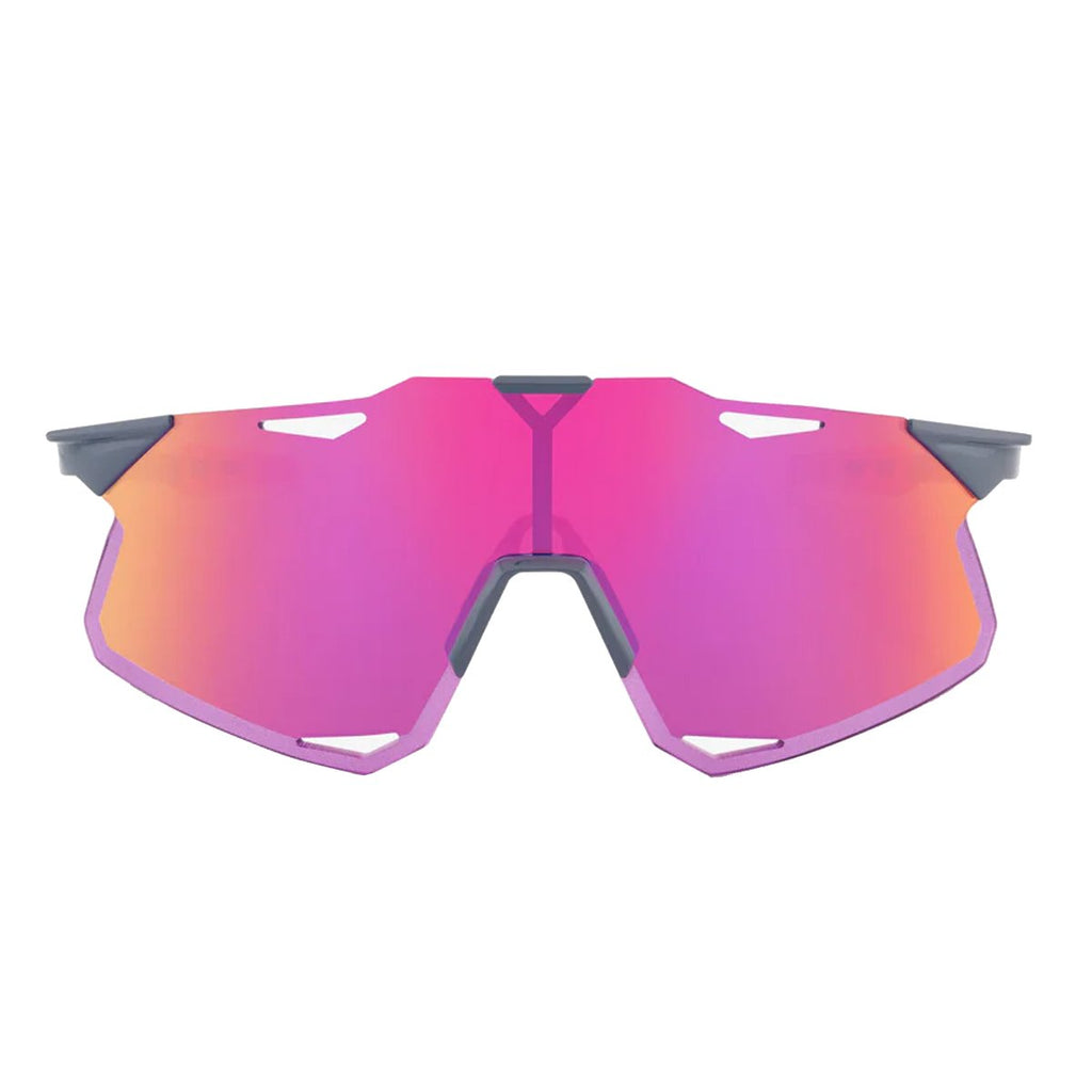 Oculos 100% Hypercraft - Gloss Light Grey - Purple Mirror Lens
