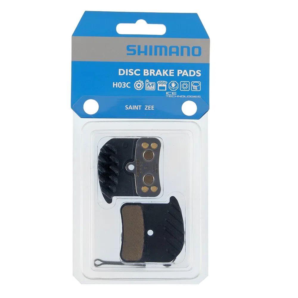 PASTILHA FREIO DISCO SHIMANO ICE TECH METALICA P/ SAINT/ZEE (EBPH03ARFA)