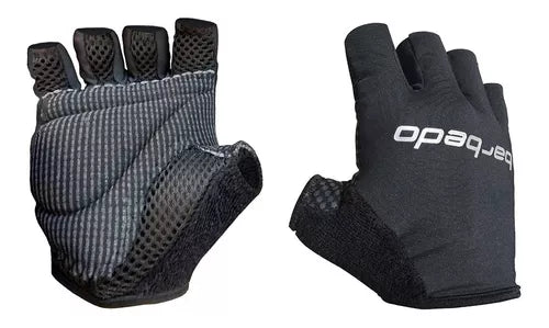 Luva De Ciclismo Aberta Barbedo Attack Pro Preto - M