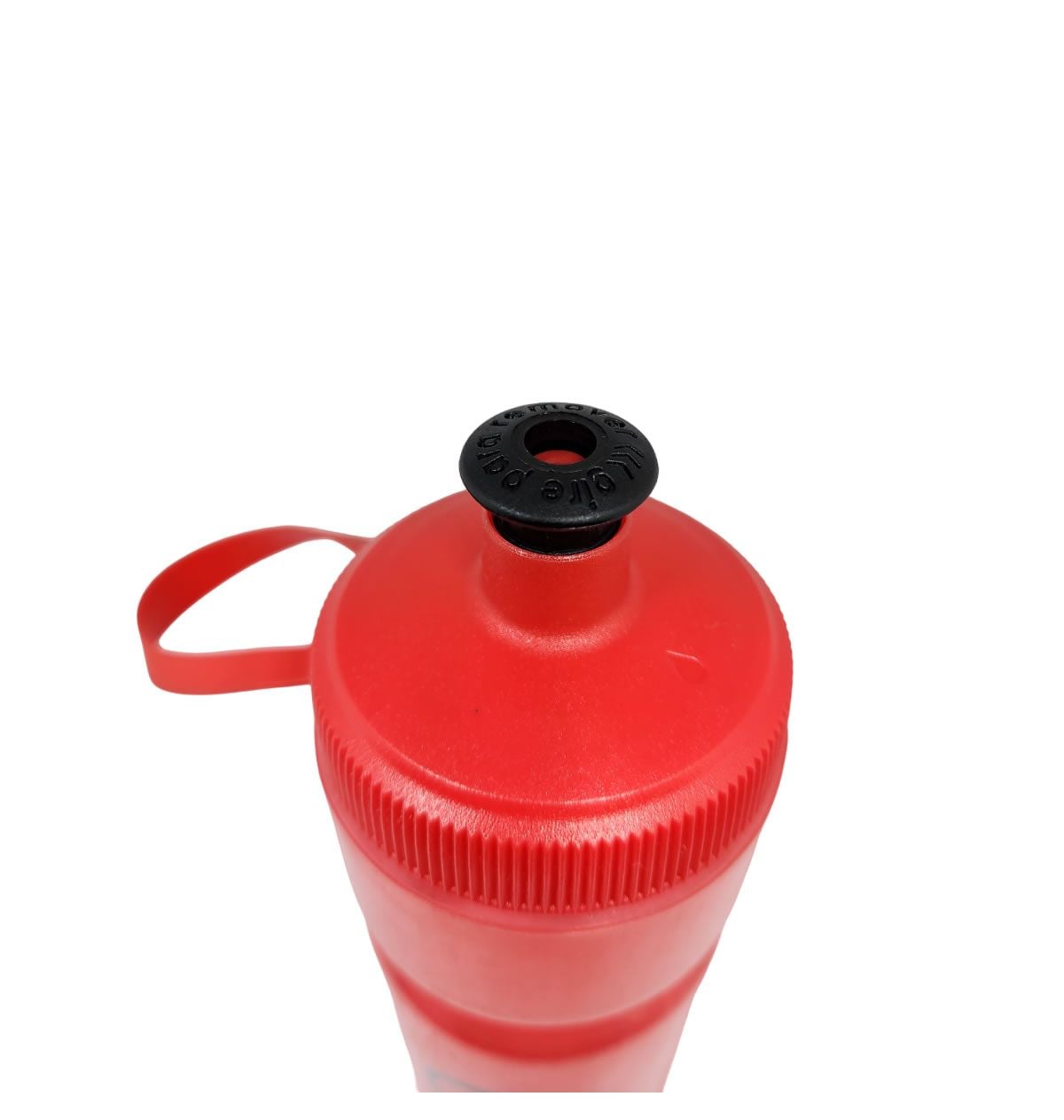 GARRAFA HIDRATAÇÃO EL 650ML BOCA LARGA COM ALÇA VERMELHO/PRETO