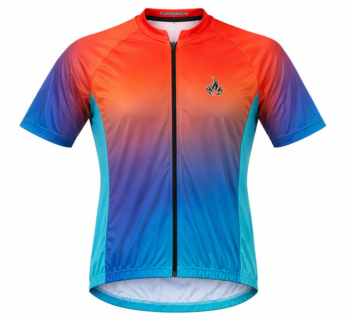 Camisa Ciclismo Filip Dillis Azul/Roxo/Vermelho - AZUL/ROXO/VERMELHO / M