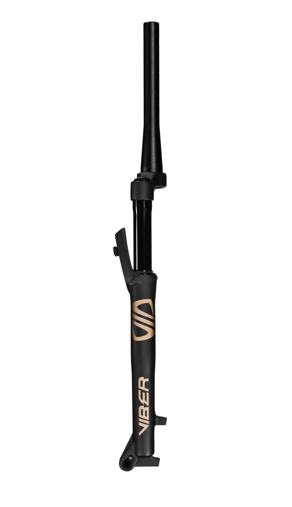 SUSPENSÃO VIBER SPIDER ARO 29 TUBO TAPERED EIXO 15X100 PRETA FOSCA COM ADESIVO PRETO BRILHANTE REFLETIVO - OUTLET