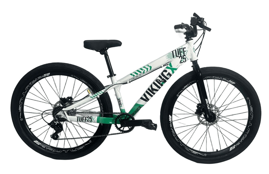 BICICLETA 26 VIKING-X DIRT TUFF X-25 - BRANCO/VERDE