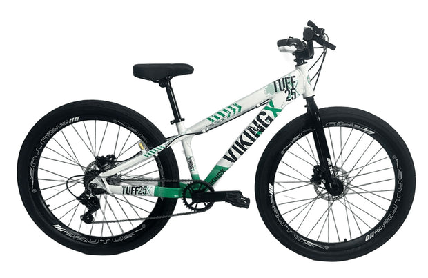 Bicicleta 26 Viking-X Dirt Tuff X-25 - Branco/Verde