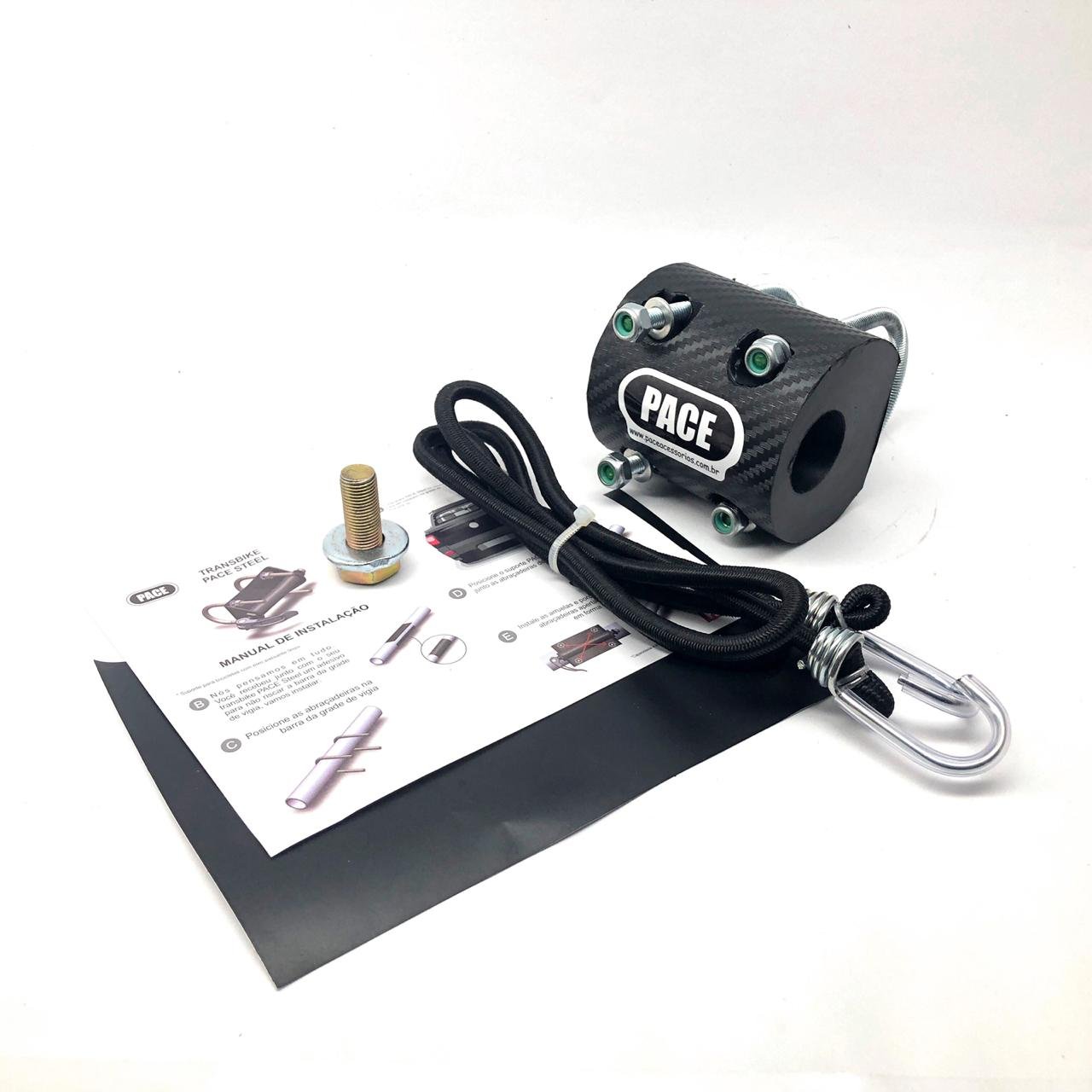 TRANSBIKE PACE PARA GRADE VIGIA PICK-UP CARBON EIXO LEFTY - PRETO
